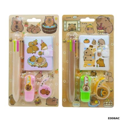 E006AC CAPYBARA STATIONERY GIFT SET