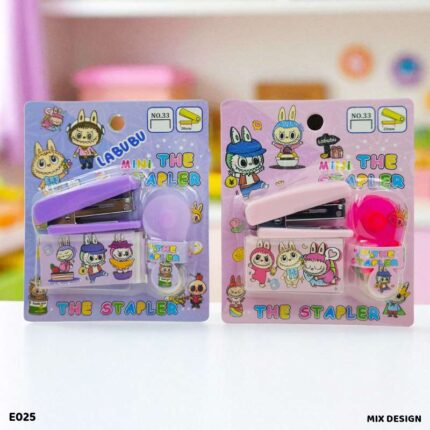 E025 MINI STAPLER WITH TAPE CUTTER SET