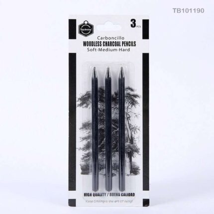 3PCS WOODLESS CHARCOAL PENCILS