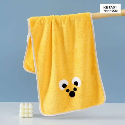 KIDS BATH TOWEL YELLOW 70X140CM KBTA01