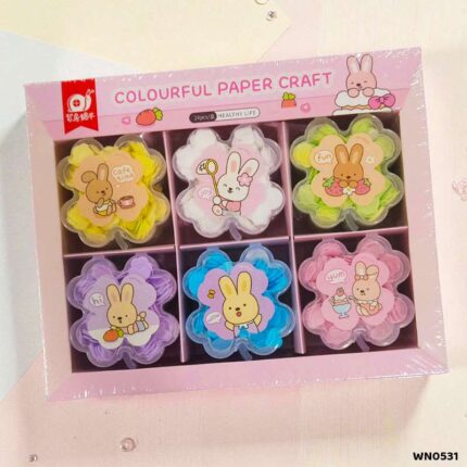 PAPER SOAP RABIT FLOWER SHAPE BOX (24PC) (WN0531)