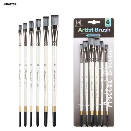 6PC PAINT BRUSH FLAT HB6175A